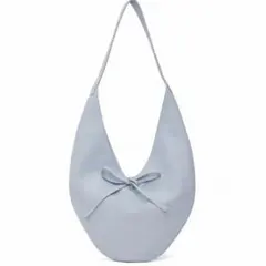 paloma wool ロゴ ショルダーバッグ ライトブルー リボン付き - メルカリ