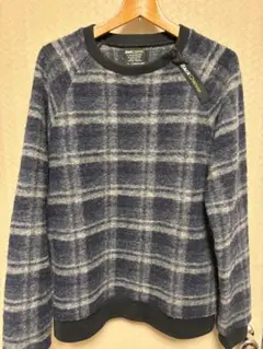 バックチャンネルウールチェックスウェット