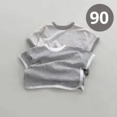 子供服 シンプルおしゃれ　半袖　ボーダーTシャツ　男の子　女の子　Tシャツ