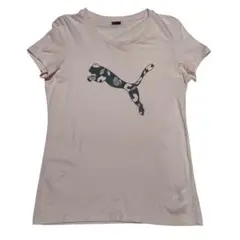 PUMA 半袖Tシャツ デカロゴ ビッグロゴ 迷彩 カモ柄 大きいサイズ XL