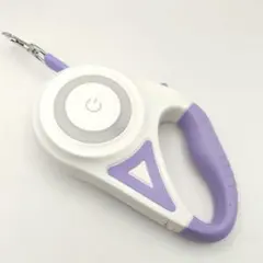 YUhafo 犬用伸縮リード LEDライト・ライトリング付き 5m パープルのサムネイル