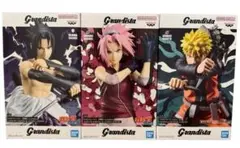 NARUTO Grandista ナルト、サスケ、サクラ 3種セット