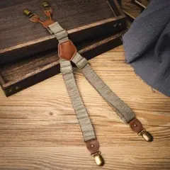 Y字 ストラップ サスペンダー メンズ レディース 強化仕様