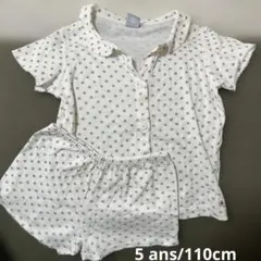 PETIT BATEAU ドット柄 パジャマ セットアップ　5ans 110cmのサムネイル