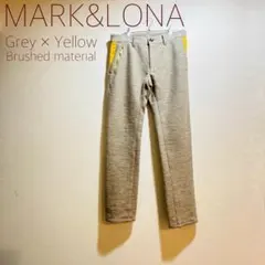 MARK&LONA｜グレー イエローアクセント スポーツ パンツ ゴルフウェア MARK&LONA ゴルフウェア パンツ - メルカリ
