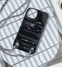 Darich iPhoneケース ブラック リボン チェーン付のサムネイル