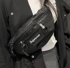 新品未使用 ブラック ロゴ ウエストバッグ 黒