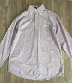 美品✨ Burberry London ボタンダウンシャツ　ピンク　長袖 Mのサムネイル