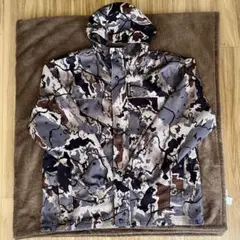 00S Y2K リアルツリーカモ 防水フリース L ハンティング 迷彩 テック系