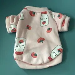 犬服　S ピンク　いちごミルクのサムネイル