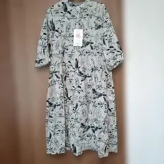 SEASON REASON 花柄 ロングワンピース LLサイズ　ボタニカル