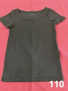 ユニクロ　HEATTECH 短袖 アンダーシャツ 黒　110