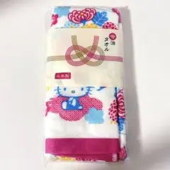 2015年製 今治タオル ハローキティ フェイスタオル キク柄のサムネイル