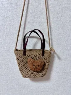 可愛いクマのショルダーバッグ