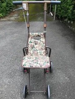 島製作所 シルバーカー サニーウォーカーAW-III 花柄 ローズ柄 歩行