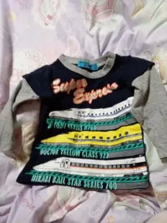 新幹線デザイン 長袖Tシャツ