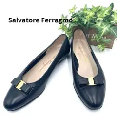 サルヴァトーレ フェラガモ BABY ベイビー リボン パンプス ブラック