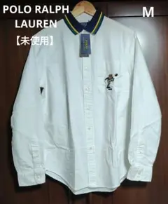 【値下げ不可・未使用】ポロラルフローレン ポロベア刺繍 長袖シャツ M ホワイト