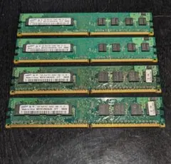 PC2-6400U DDR2 800 DIMM ×4枚=4GB デスクトップ用