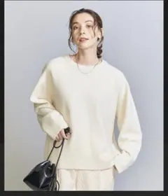 BEAUTY&YOUTH ウールカシミヤクルーネックニット