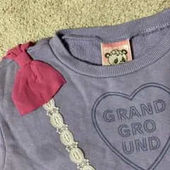 GRAND GROUND パンダモチーフ トレーナー パープルのサムネイル