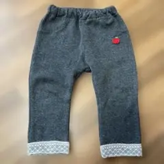 グレー　裏起毛パンツ 80サイズ