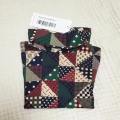 Misha＆Puff 25winter パッチワーク タートルネック 2Y