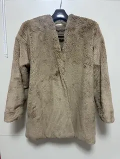 Retro Girl ベージュファーコート