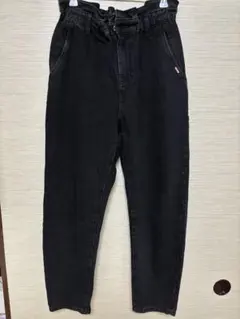 新品未使用　ZARAザラ ハイウエストデニムパンツ バルーン ウエストフレア