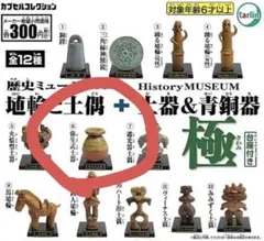 歴史ミュージアム 埴輪と土偶 土器＆青銅器 計2個セット ガチャガチャ