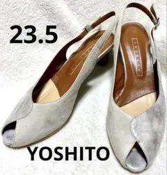 ♦︎良品♦︎YOSHITO 本革レザーサンダル バックストラップ 23.5のサムネイル