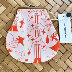マリメッコ　新品　新作　がま口　ポーチ　小AureateGlow プオリカス