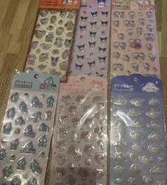【新品・未使用】 サンリオぷくっとシール6種類セット