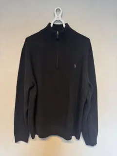 Polo Ralph Lauren ハーフジップ ニット ブラック XLのサムネイル