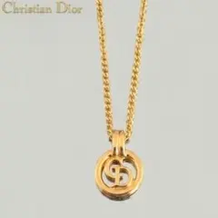 クリスチャンディオール ネックレス キューブ CDロゴ Dior Vintage
