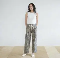 searoomlynn レオパード柄パンツ テーパードメロウ ワイド SeaRoomlynn - レオパード柄テーパードパンツ の通販 by rh