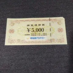 早稲田アカデミー 優待券1枚