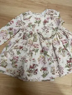 ‼️お値下げ中‼️花柄長袖コットンワンピース