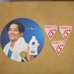 千葉ジェッツ ロゴステッカー 3枚セット+うちわ