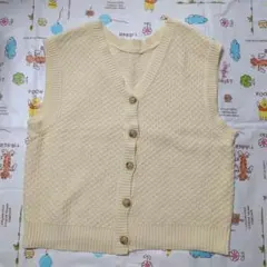 スタディオクリップ Vネック ニットベスト