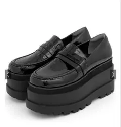 厚底ローファー ブラック GRL zr1279 23cm