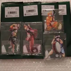 鬼滅の刃×阿波踊りアクスタA×4点　竈門炭治郎、竈門禰豆子、我妻善逸、嘴平伊之助