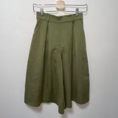 SPINNS スピンズ　オリーブグリーン　お腹カバー　細見え　キュロット