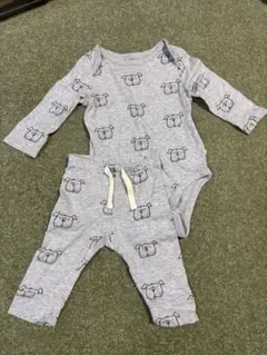 baby GAP 犬プリントロンパース・パンツセット 6-12ヶ月　セットアップ