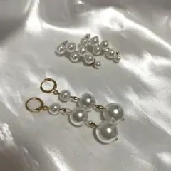 パールピアス　2点セット　結婚式
