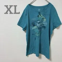 【XL】サンフランシスコ グラフィック Tシャツ 半袖 カットソー 花柄