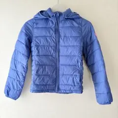 GAP青フード付きダウンコートジャンパー 男女兼用