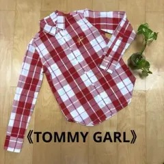《tommy girl 》チェック柄 長袖シャツ レッド Mのサムネイル