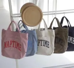 naptime コーデュロイ　トートバッグ　　nissy グッズ NaptimeコーデュロイBAG-IVORY ＋Nissy テイクアウトバッグ