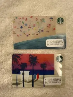 スタバカード 2枚セット Starbucks スターバックス